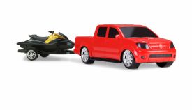 Roma Brinquedos VISION Pick-Up camioneta con trailer con jet-ski atras en caja con visor