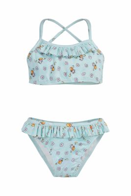 Malla de Baño 2 Piezas con Volados Estampado Abejas