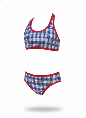 Malla de 2 Piezas Estampado Flor