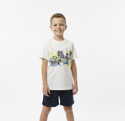 Pijama Verano Remera Manga Corta y Short Estampado Skate