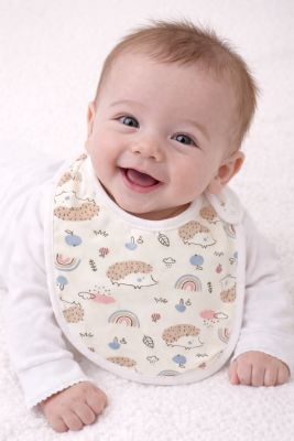 Babero Algodon Con Impermiable Interior Estampado