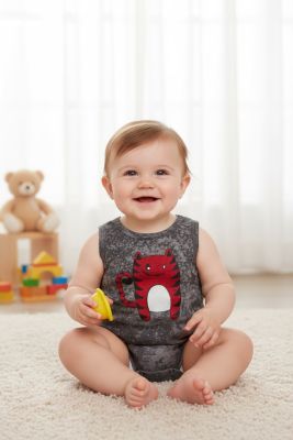 Body Algodon Morly Sin manga Estampado