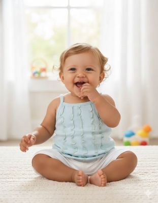 Remera Musculosa con Breteles y Volado