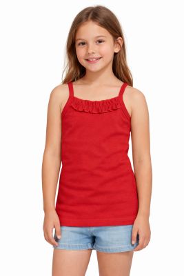 Remera Musculosa con Breteles y Volado