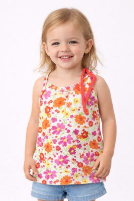 Remera Musculosa Floreada