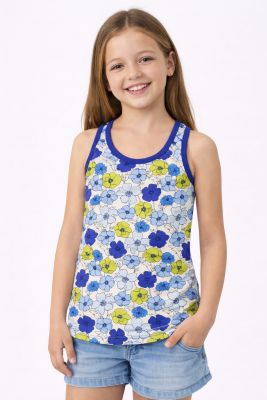 Remera Musculosa Estampada Floreada