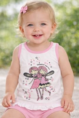 Remera Musculosa Estampado de Hadas con Glitter