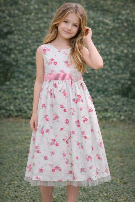 vestido de nena estampado sin mangas