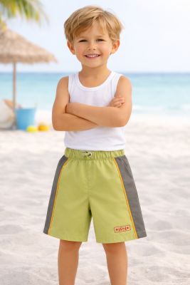 Short De Baño Microfibra Combinado