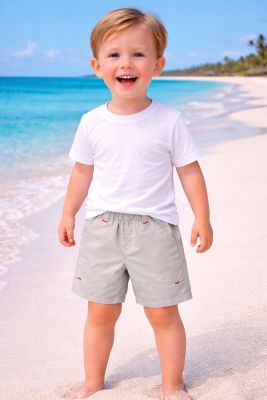 Short de Baño Microfibra Con Cintura Elastizada