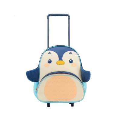 Mochila Con Carro Jardin Animal - Pinguino