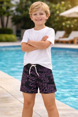 Short de Baño Microfibra Cintura Con Elastico