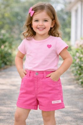 Short Gabardina Con Cintura Elastizada