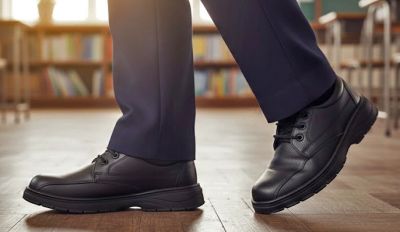 Zapato Colegial Cosido Ecocuero Cordon