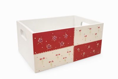 Caja de Madera Artesanal PortaCosmetico Decoracion a Mano