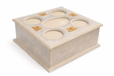 PortaCosmetico Caja de Madera Artesanal Decorado a Mano