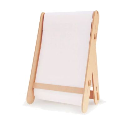 Atril Pizarra para Pintar / Dibujar - con Rollo de Papel Incluido - Pizarron Montessori - en Madera MDF