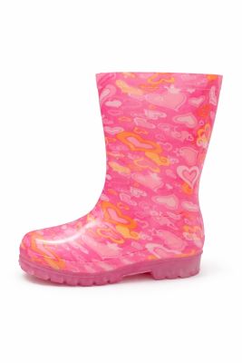 Bota de Lluvia Estampada Base Transparente