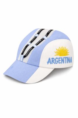 Gorro Cap Con Visera Argentina Con 2 Elasticos De Adelante Hacia Atras Regulable