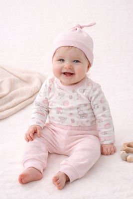 Ajuar 3 Piezas Medio Osito sin Pie Body  Gorro