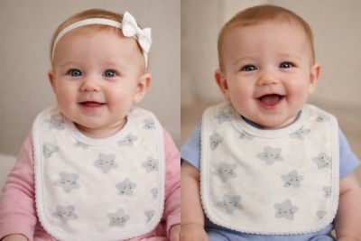 Babero Estampado Algodon - Varios Motivos