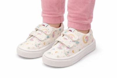 Zapatilla Ecologica con Velcro Estampada Hada