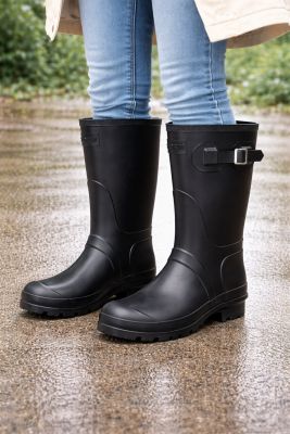 Botas de LLuvia Lisa con Hebilla