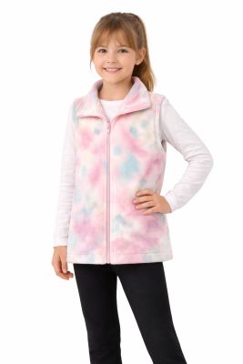 Chaleco Polar  con Cierre  bicolor