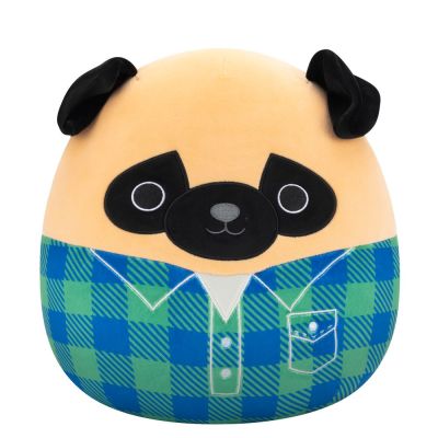 Peluche Squishmallows Prince - Perro Pug