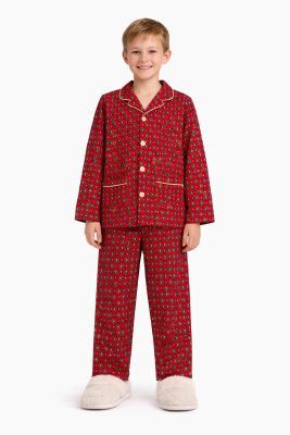 Pijama Viyela de Invierno C /Boton Estampado