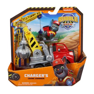 Paw Patrol Rubble & Crew Vehiculo Con Figura -Charger's