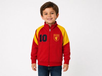 Campera de Acetato Frizado Bordado Escudo España
