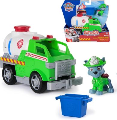 Paw Patrol Vehiculo Fire Rescue: Rocky Rescue Fire Tanker