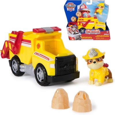 Paw Patrol Fire Rescue: Camión Volquete de Rubble - Rubble Rescue Fire Dump Truck