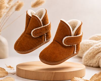 Botita Bebe Gamuza Corderito