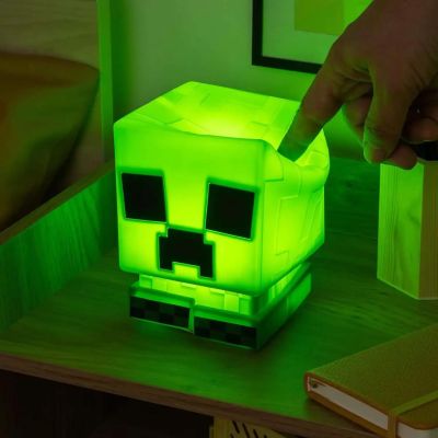 Lámpara Minecraft Creeper SquishyGlo - Velador - Luz De Noche