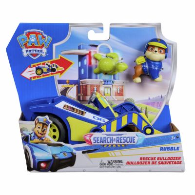 Paw Patrol Vehiculo Pull Back Con Figura Search & Rescue - Rubble