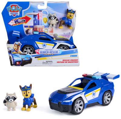 Paw Patrol Vehiculo Pull Back Con Figura Search & Rescue - Chase