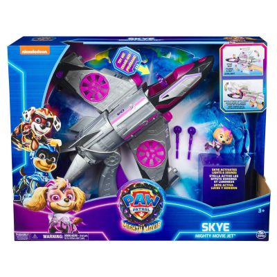 Paw Patrol: The Mighty Movie - Skye Mighty Movie Jet - Avion Skye - Luz Y Sonido