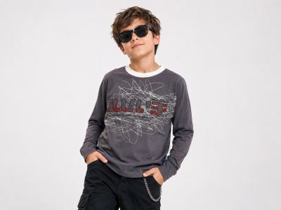 Remera Manga Larga Estampado
