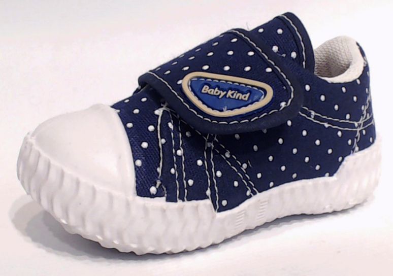 Zapatillas Con Velcro Estampado de Lunares