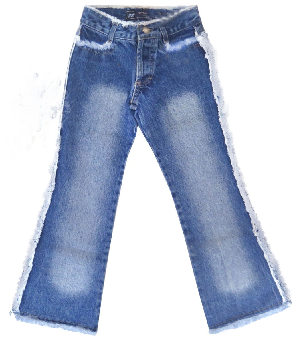 Pantalon Jean con flecos
