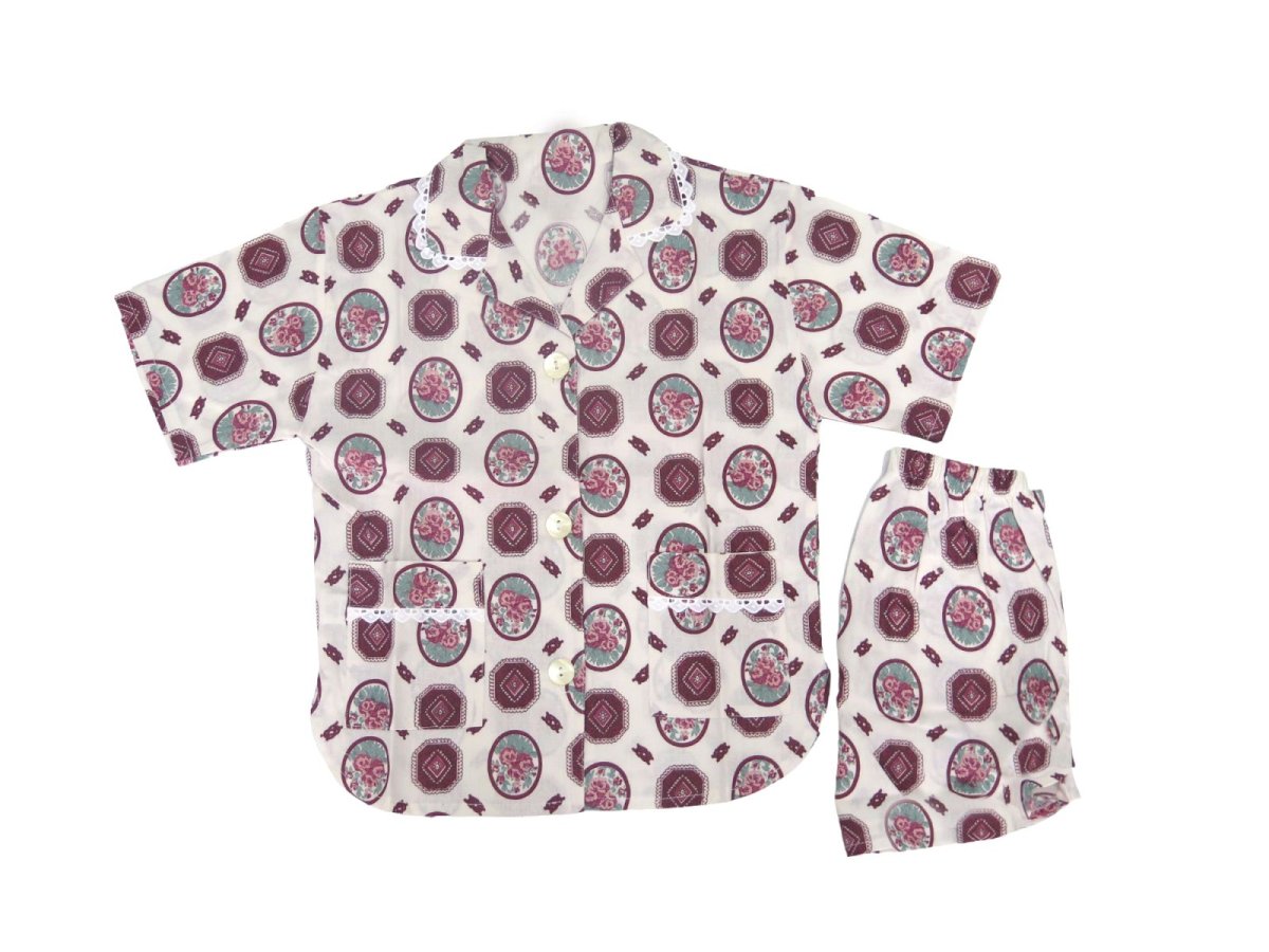 Pijama Verano Abierta delante con botones manga corta y short Estampada