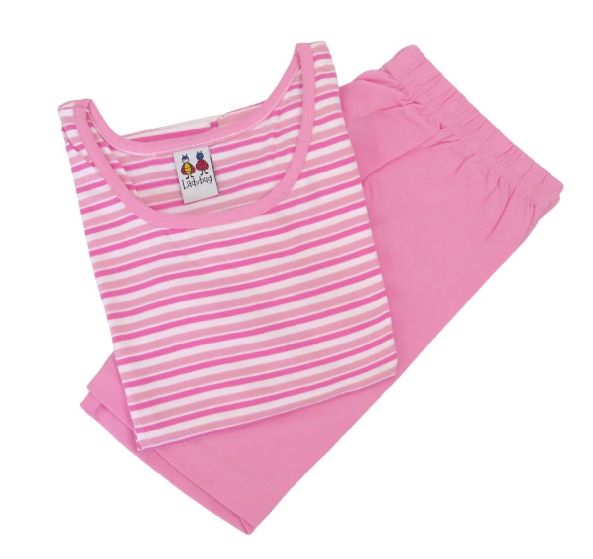 Pijama Verano Remera Musculosa y Short Rayado