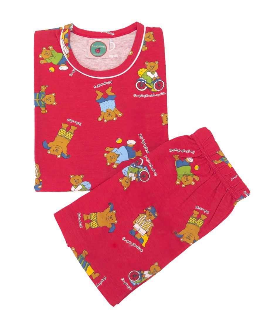 Pijama Verano Ositos Grandes Manga Corta