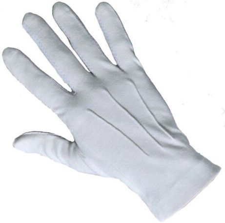 Guantes Blancos (Comunion u otro uso) Alforzados Alforzas