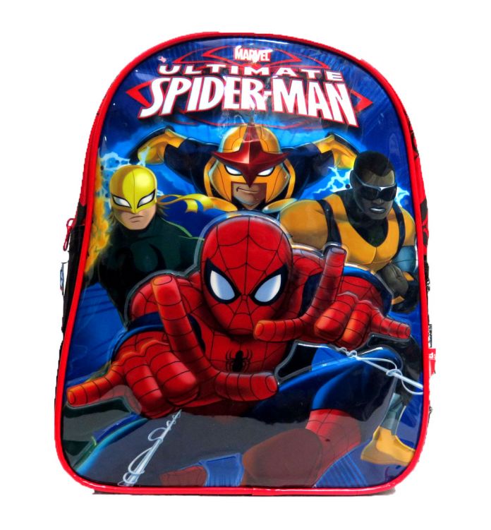 Mochila Espalda Ultimate SpiderMan Con Personajes