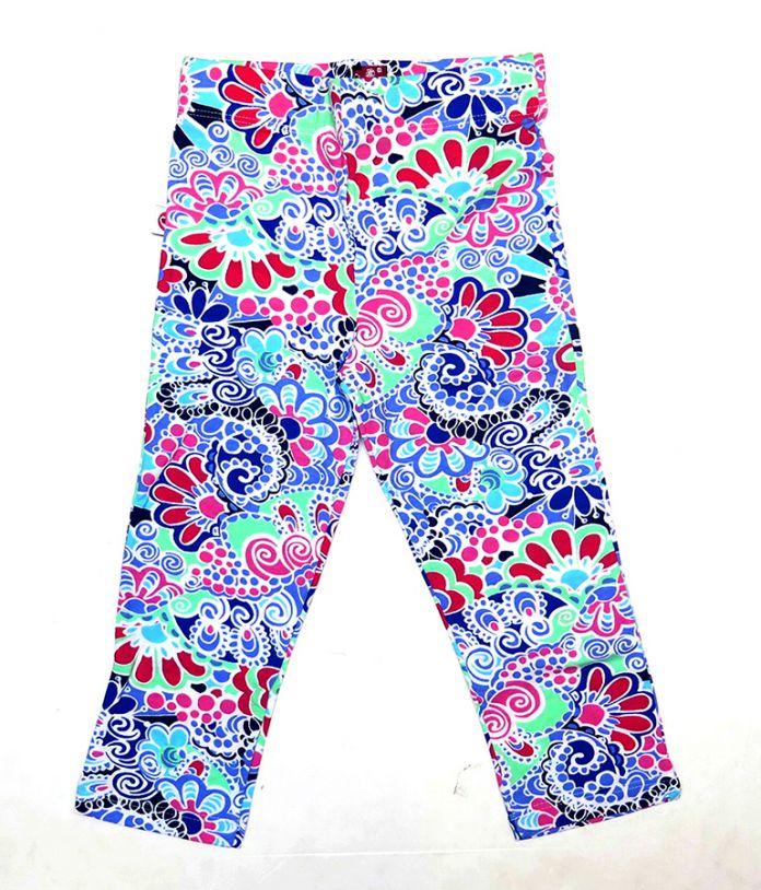 Pescadora de Lycra Estampada Flores