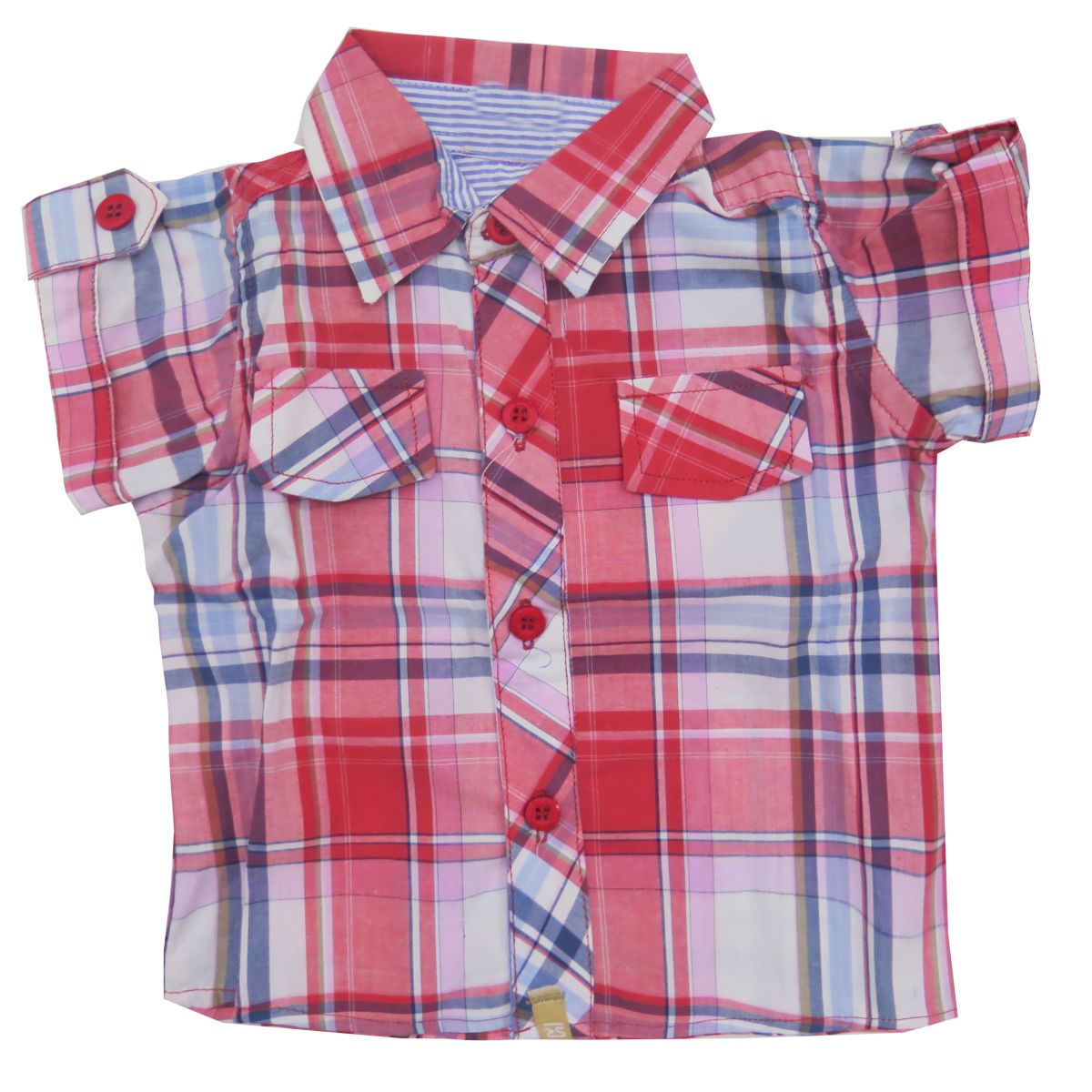 Camisa Escocesa Manga Corta