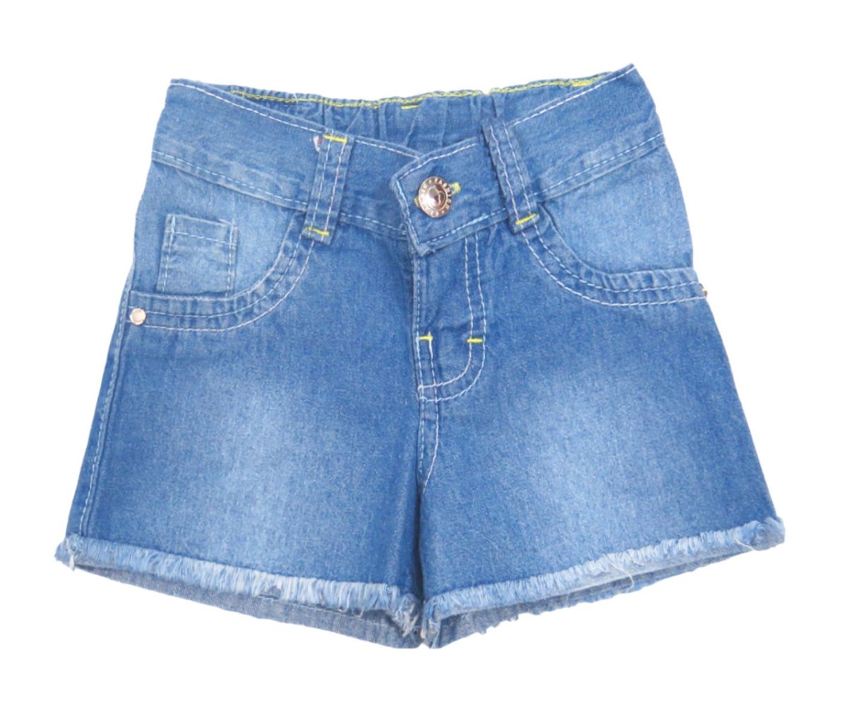 Short de Jean Liso Deshilachado